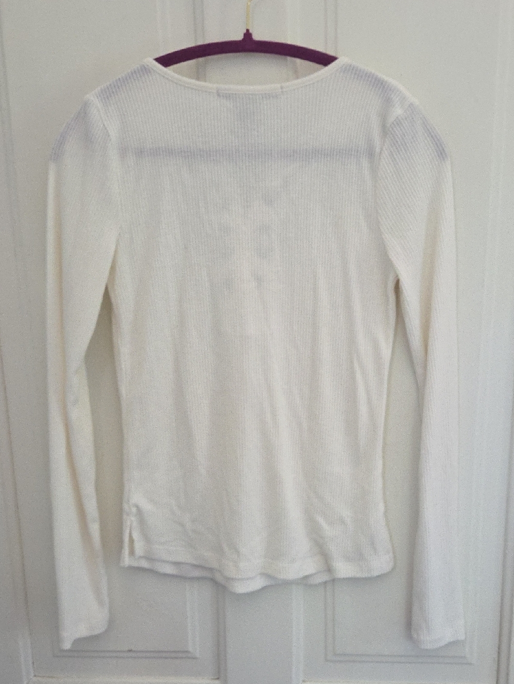 American Rag Ribbed Lace Up Top - Picture 7 of 7